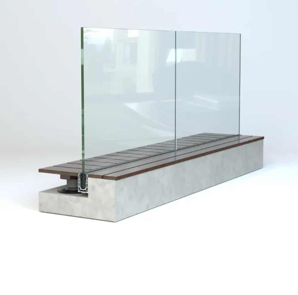 Garde corps verre en applique intérieure